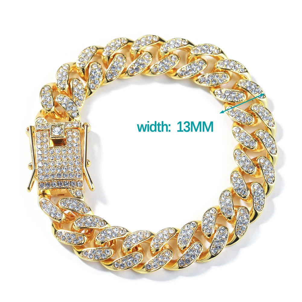VVS Style Iced Cuban Clasp Bracelet