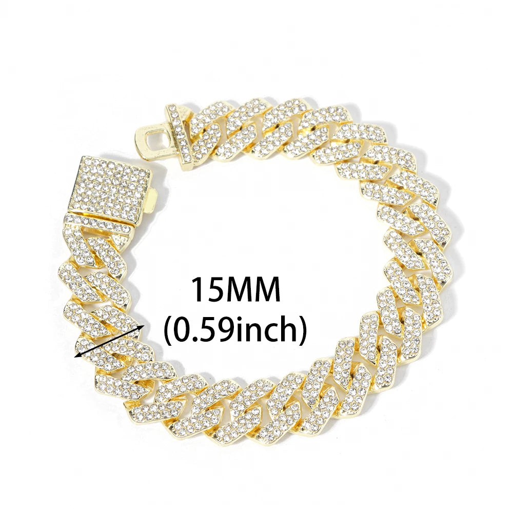 VVS Style Iced Cuban Clasp Bracelet