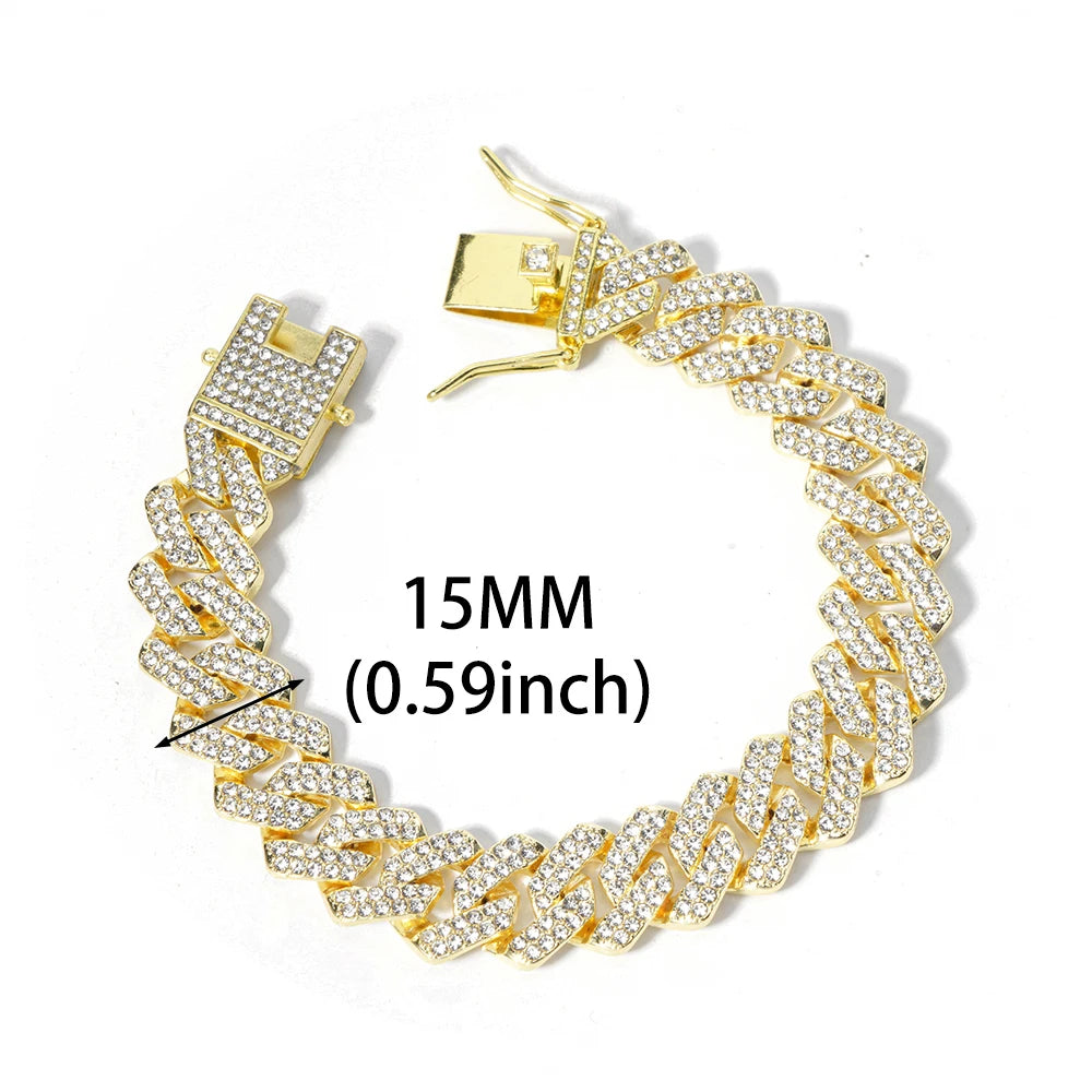 VVS Style Iced Cuban Clasp Bracelet