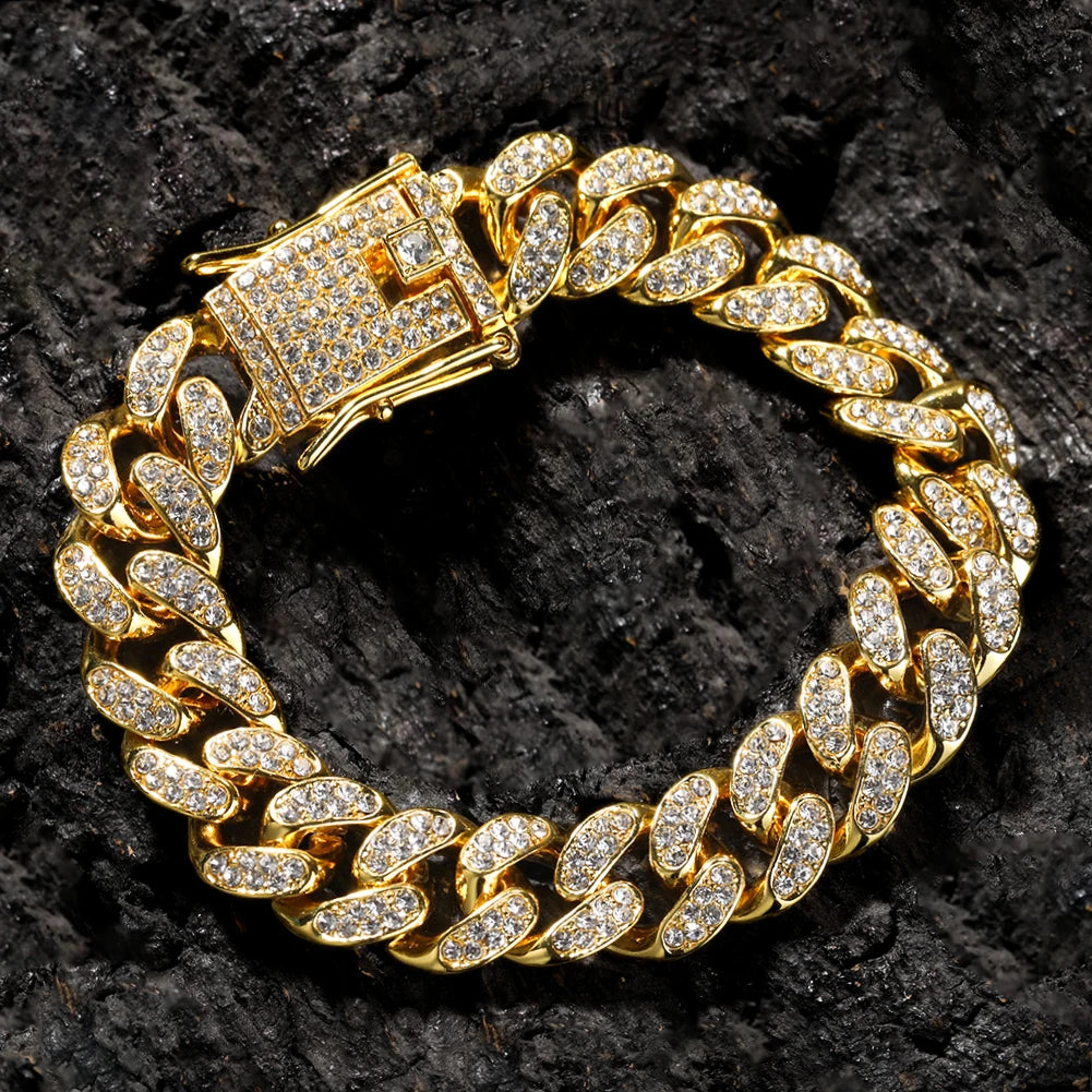 VVS Style Iced Cuban Clasp Bracelet