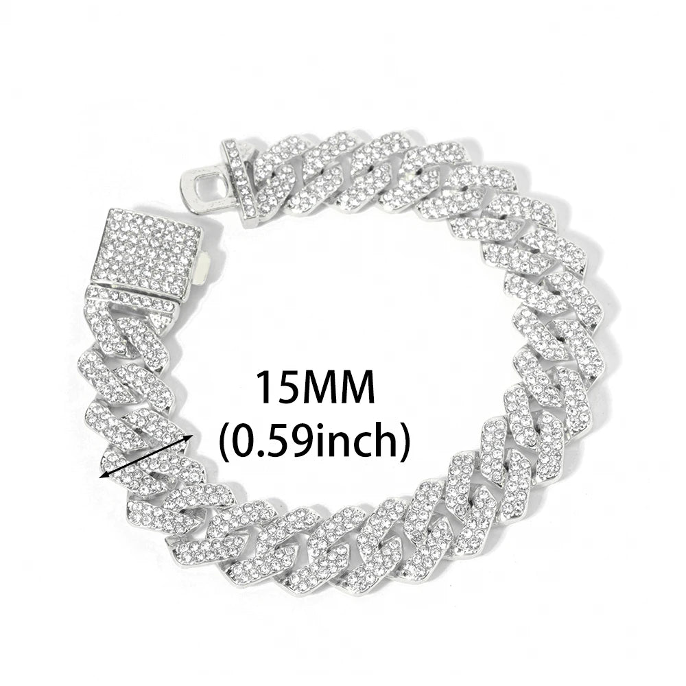 VVS Style Iced Cuban Clasp Bracelet