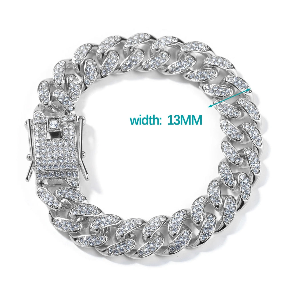 VVS Style Iced Cuban Clasp Bracelet