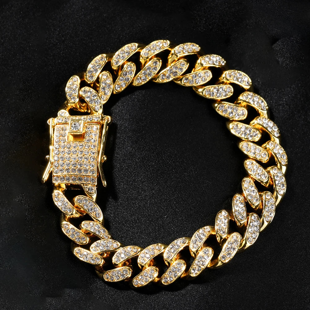 VVS Style Iced Cuban Clasp Bracelet