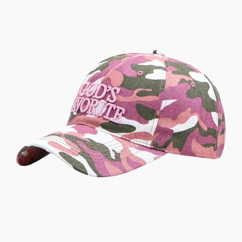 Camo Baseball Cap – Graphic Camouflage Cap for Streetwear Vintage Style, women's camo baseball cap​