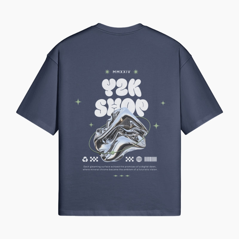 Chrome Aesthetic T-Shirt – Y2K Shop