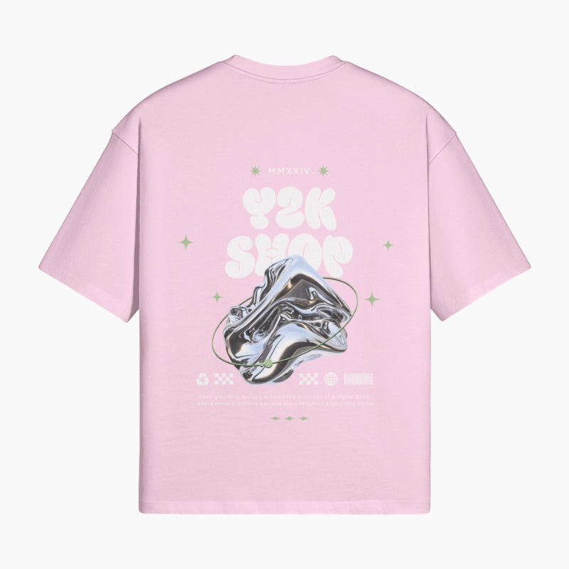 Chrome Aesthetic T-Shirt – Y2K Shop
