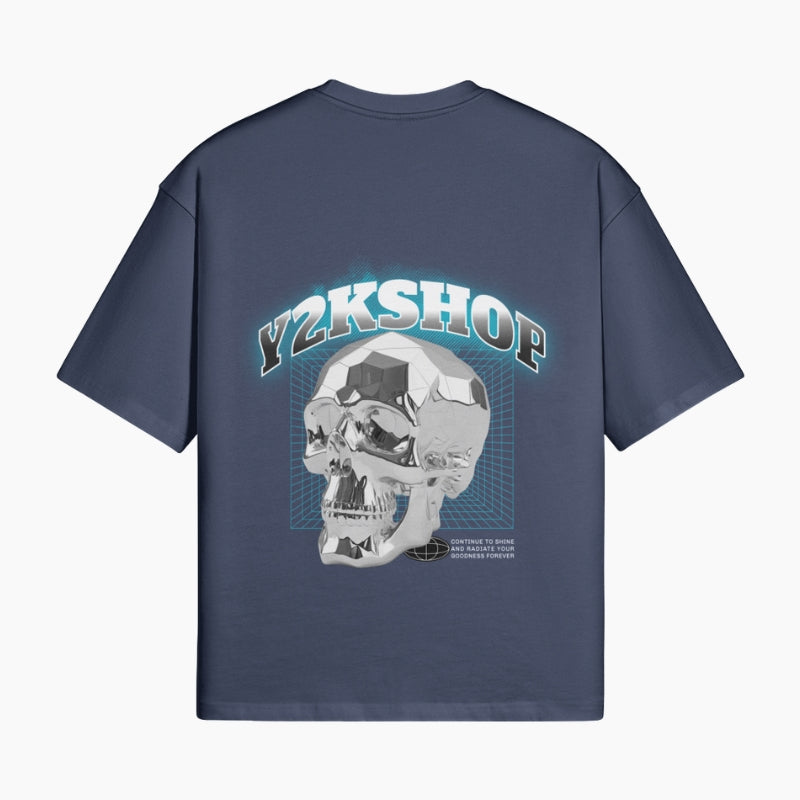 Chromecore T-Shirt – Silver Skull