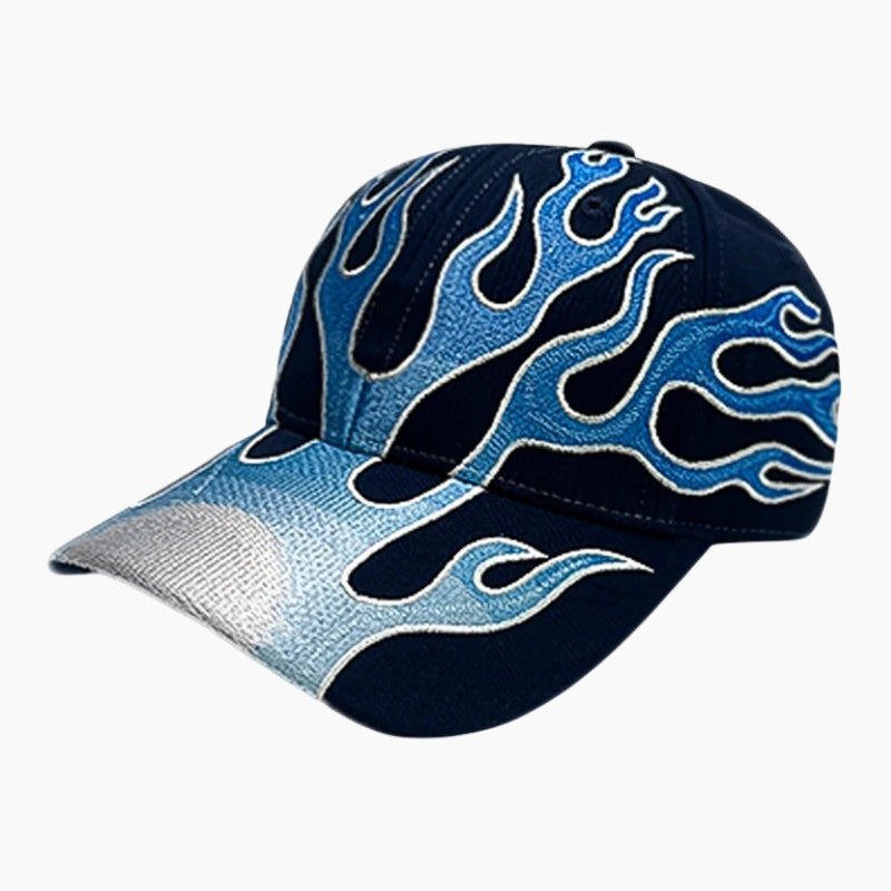 Flame Cap – Flame Baseball Cap for Y2K Streetwear Style