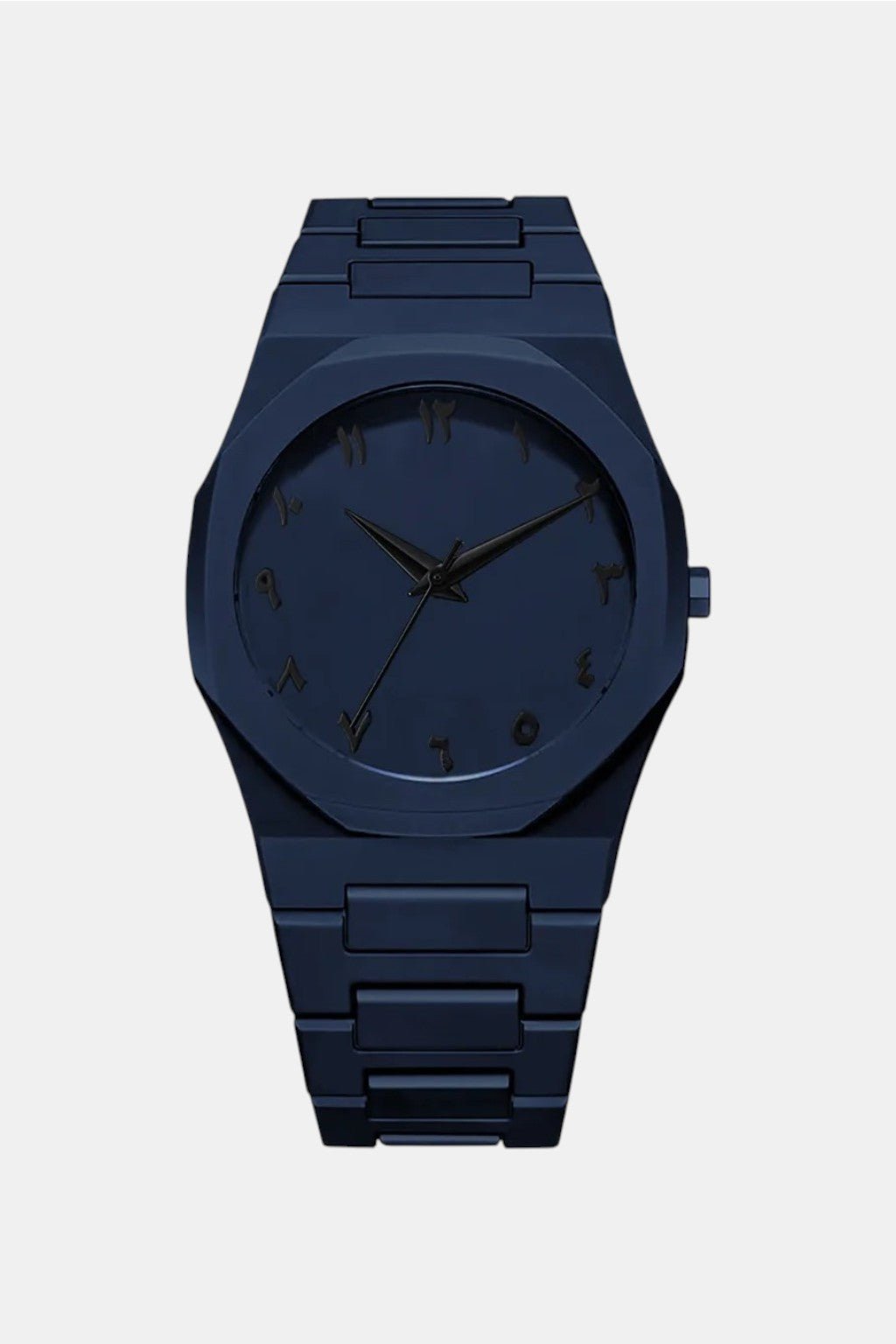 Monobloc Color Watch - navy single tone bracelet watch, front view