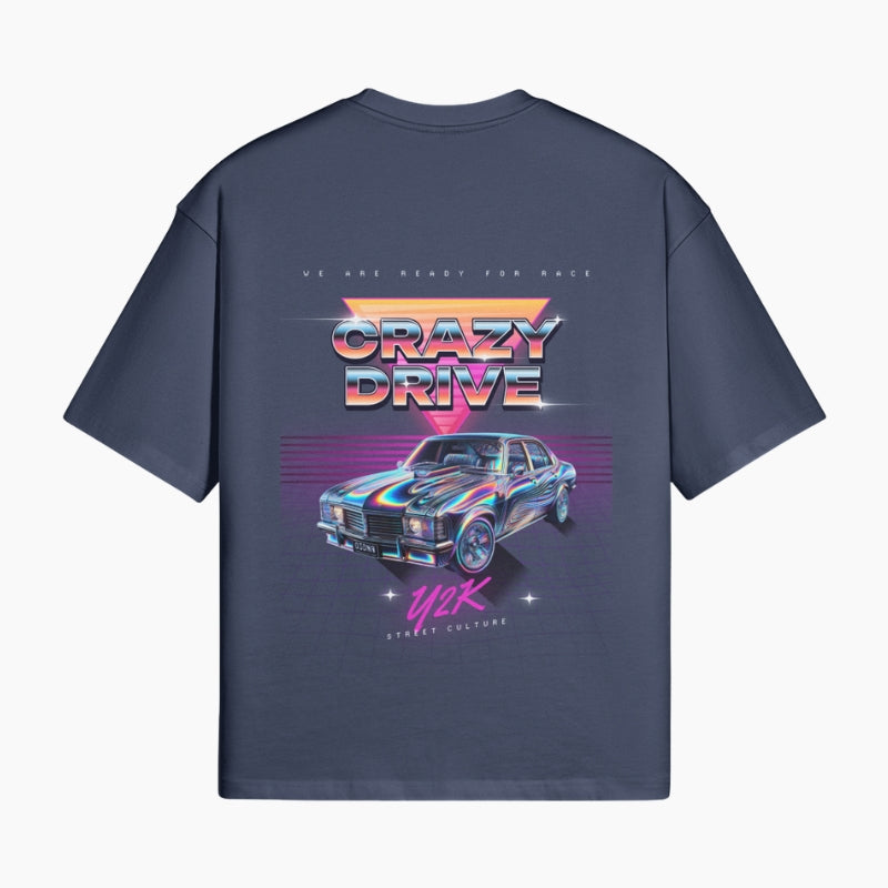 Retro-Futuristic T-Shirt – Crazy Drive