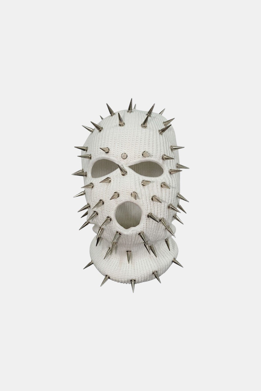 Spiked Balaclava - full face balaclava covered in metal spikes, front view