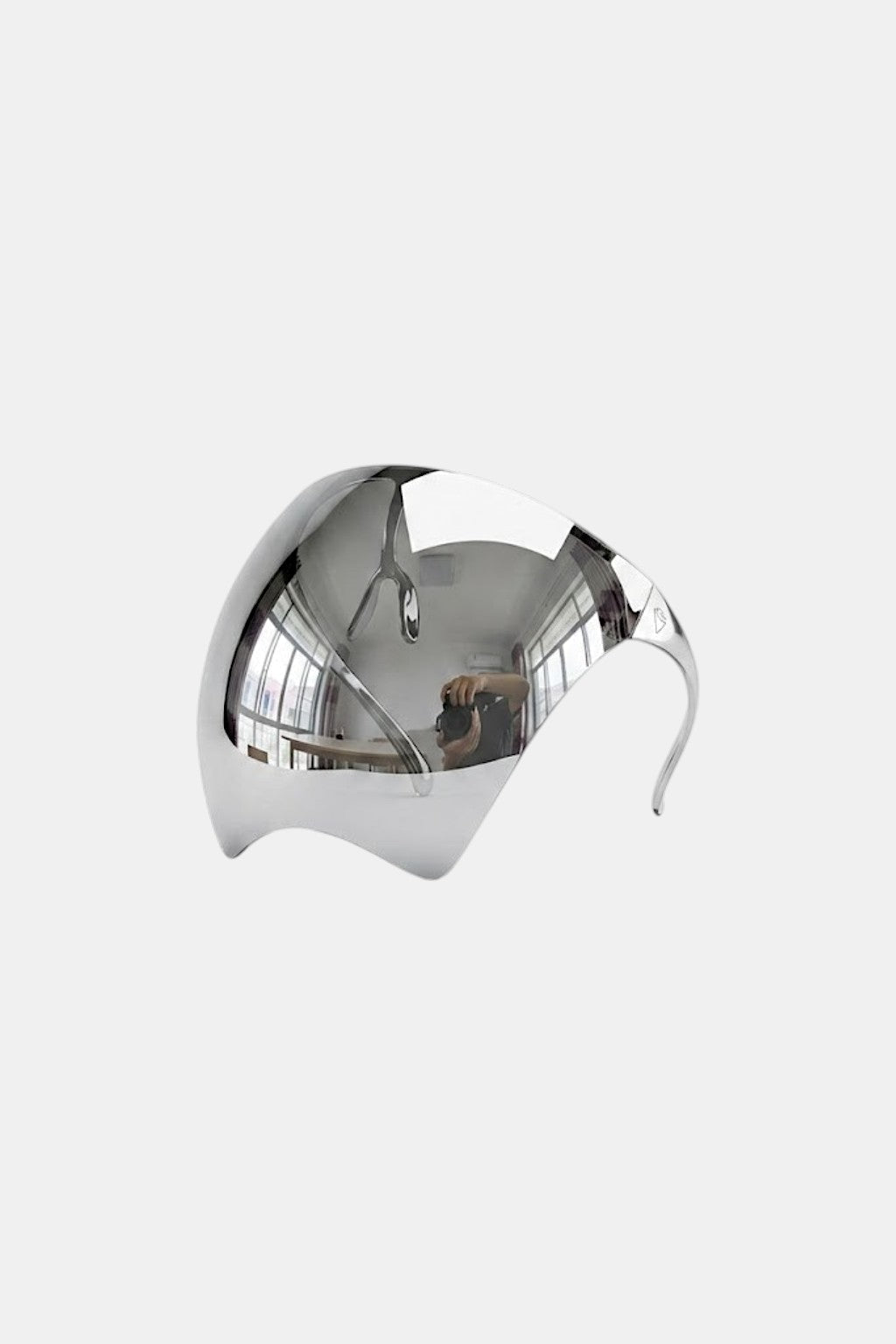 Visor Goggles - mirrored full face shield visor, front view