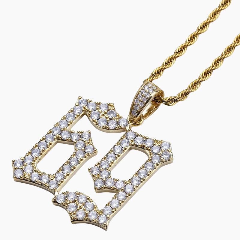 VVS Style Iced 69 Pendant Chain – Y2K Iced Number Necklace