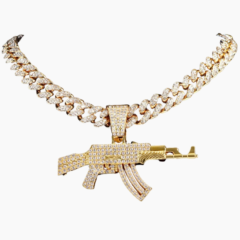 VVS Style Iced AK Pendant Chain