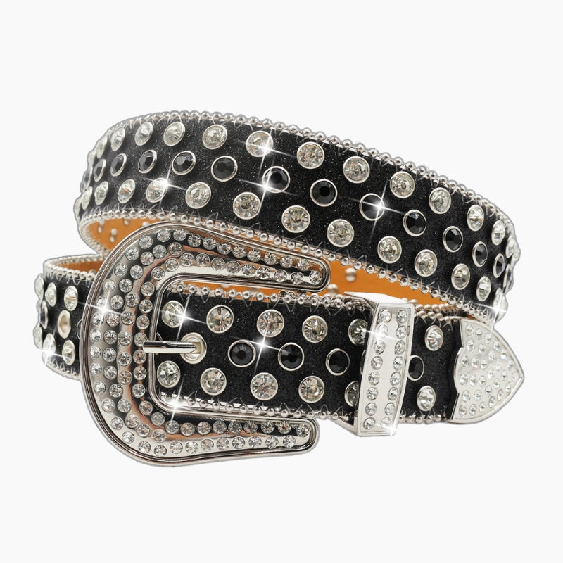 Y2K Belt ‘Crystal Core’ – Rhinestone Y2K Bling Belt